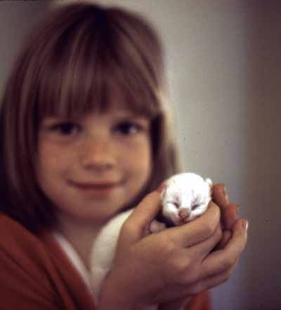 Missy with a kitty